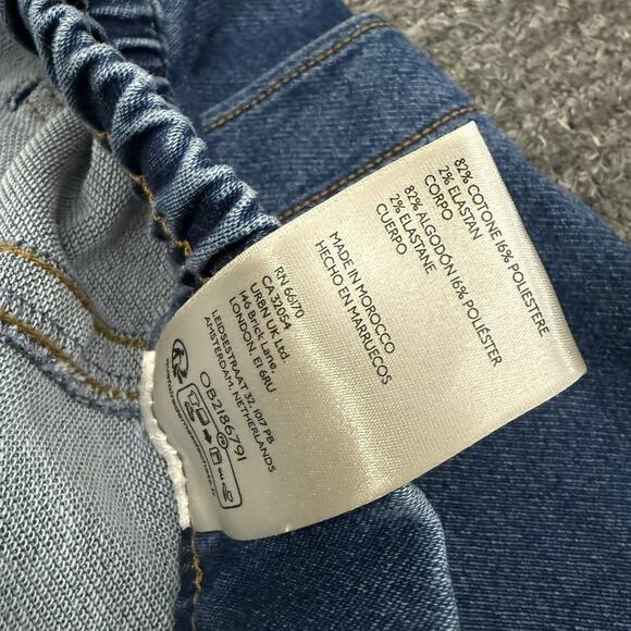 Anthropologie Maeve Jeans Small La Ponche High Rise Tie Waist Wide Leg Denim NEW - Picture 7 of 12